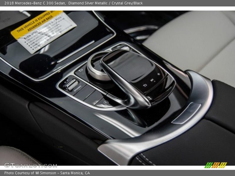 Diamond Silver Metallic / Crystal Grey/Black 2018 Mercedes-Benz C 300 Sedan