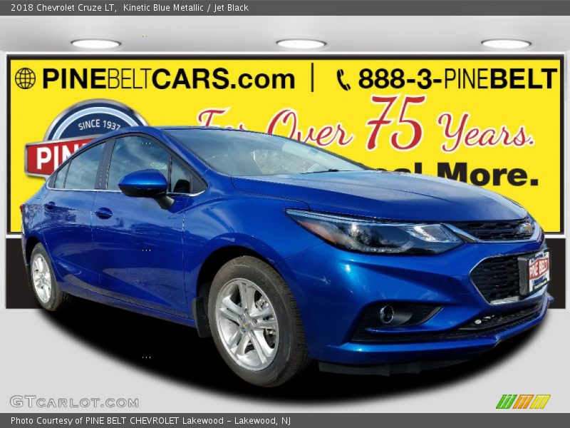 Kinetic Blue Metallic / Jet Black 2018 Chevrolet Cruze LT