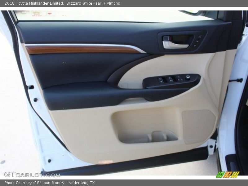 Blizzard White Pearl / Almond 2018 Toyota Highlander Limited