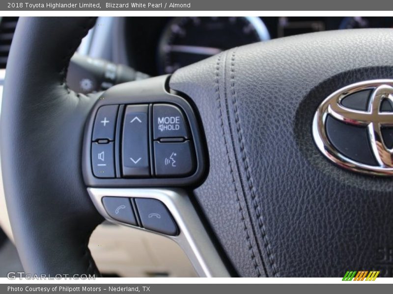 Blizzard White Pearl / Almond 2018 Toyota Highlander Limited