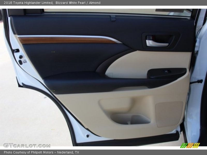 Blizzard White Pearl / Almond 2018 Toyota Highlander Limited