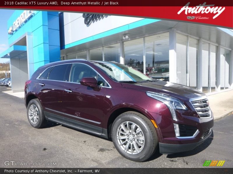 Deep Amethyst Metallic / Jet Black 2018 Cadillac XT5 Luxury AWD