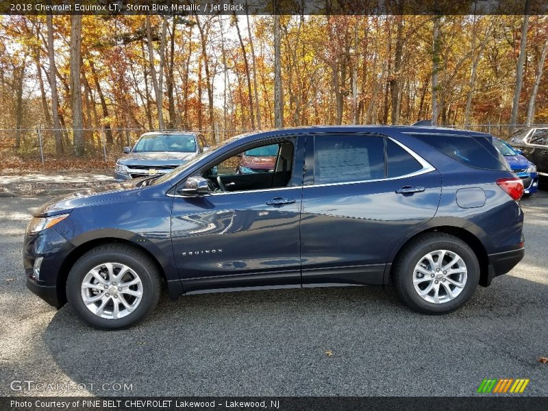Storm Blue Metallic / Jet Black 2018 Chevrolet Equinox LT