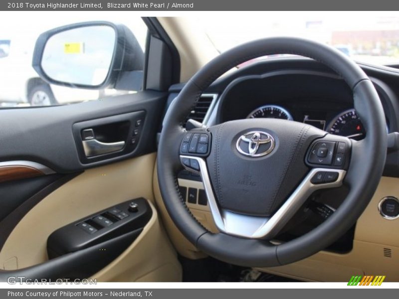 Blizzard White Pearl / Almond 2018 Toyota Highlander Limited