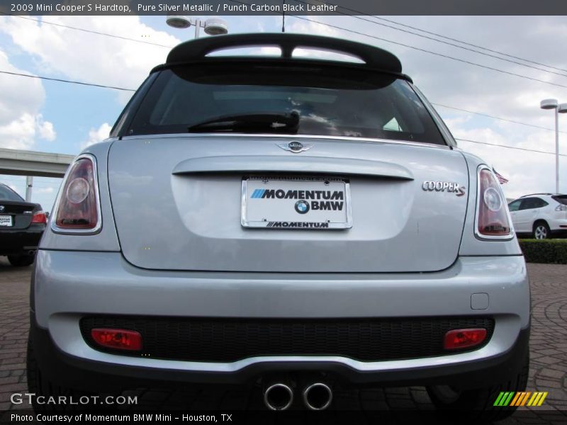 Pure Silver Metallic / Punch Carbon Black Leather 2009 Mini Cooper S Hardtop