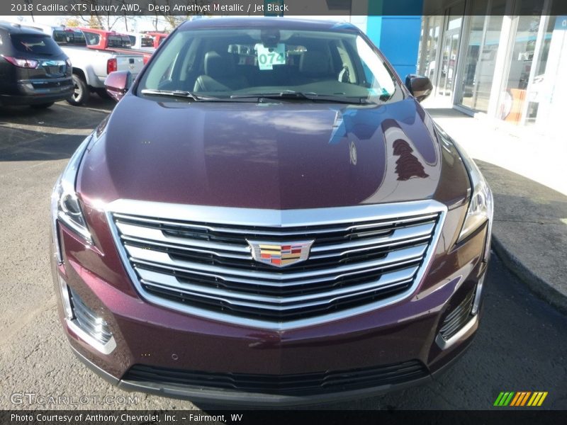 Deep Amethyst Metallic / Jet Black 2018 Cadillac XT5 Luxury AWD