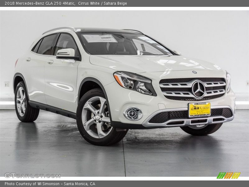 Cirrus White / Sahara Beige 2018 Mercedes-Benz GLA 250 4Matic