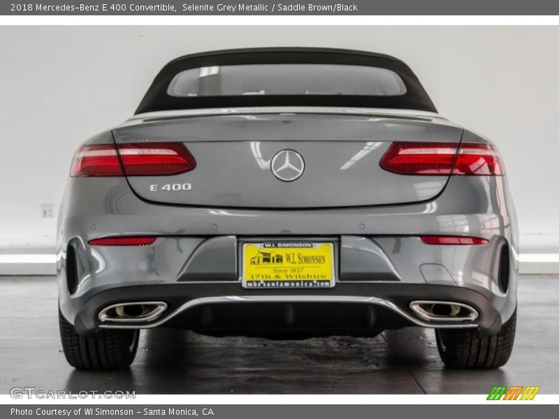 Selenite Grey Metallic / Saddle Brown/Black 2018 Mercedes-Benz E 400 Convertible