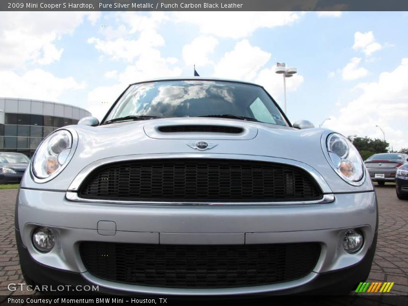 Pure Silver Metallic / Punch Carbon Black Leather 2009 Mini Cooper S Hardtop