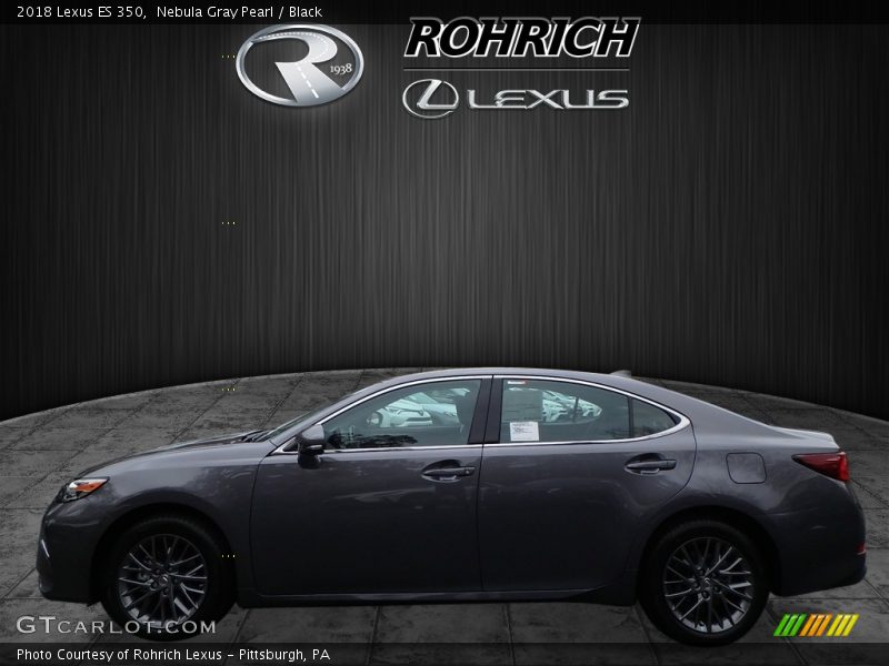 Nebula Gray Pearl / Black 2018 Lexus ES 350