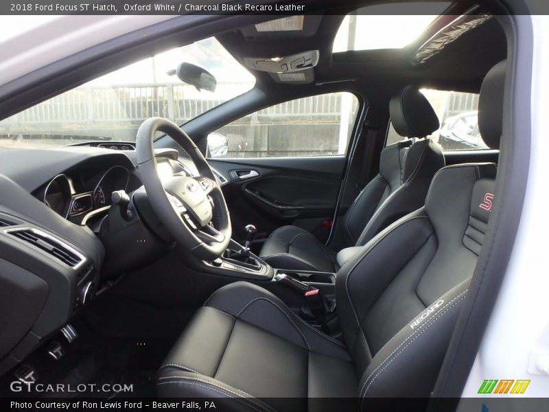Front Seat of 2018 Focus ST Hatch
