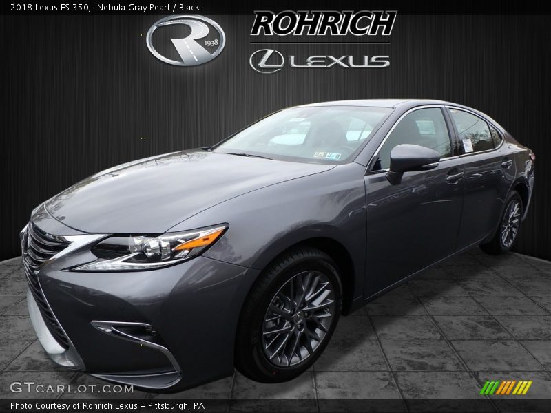 Nebula Gray Pearl / Black 2018 Lexus ES 350