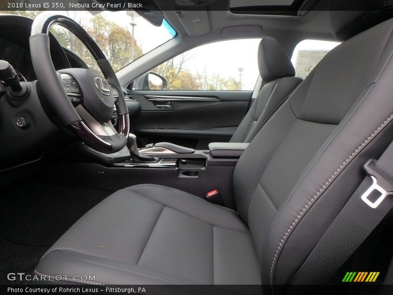 Nebula Gray Pearl / Black 2018 Lexus ES 350