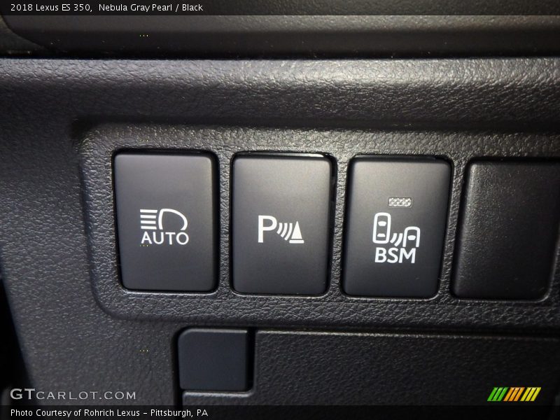 Nebula Gray Pearl / Black 2018 Lexus ES 350