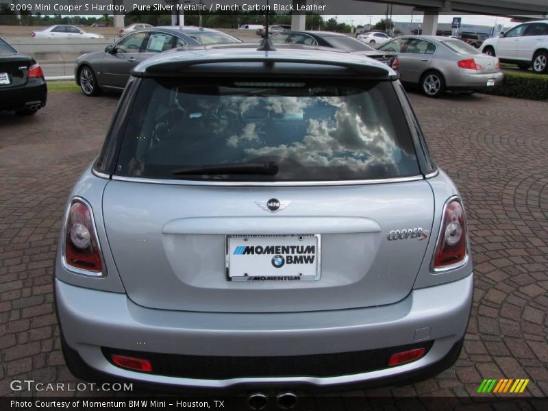 Pure Silver Metallic / Punch Carbon Black Leather 2009 Mini Cooper S Hardtop