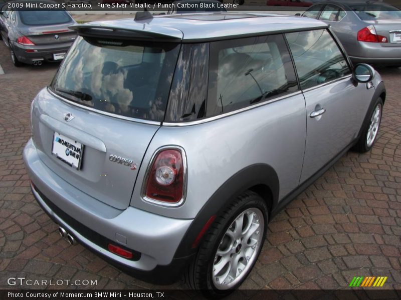 Pure Silver Metallic / Punch Carbon Black Leather 2009 Mini Cooper S Hardtop