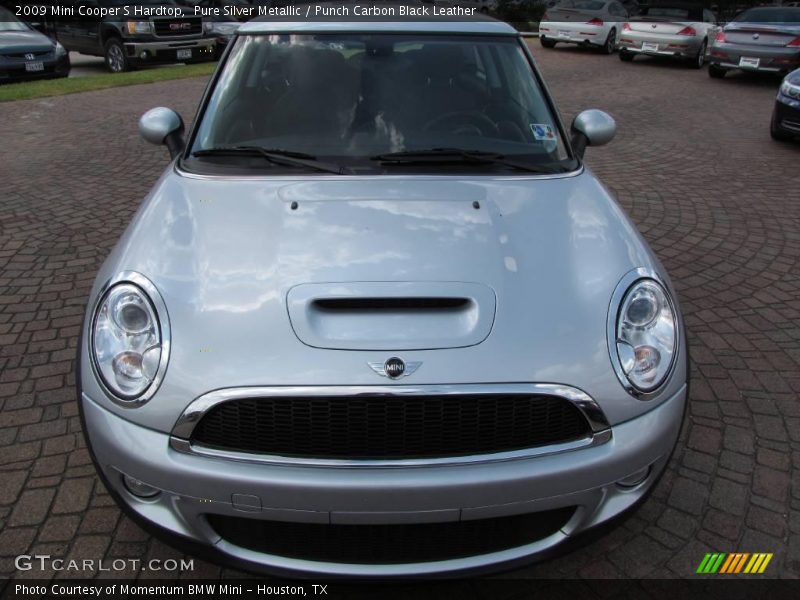 Pure Silver Metallic / Punch Carbon Black Leather 2009 Mini Cooper S Hardtop
