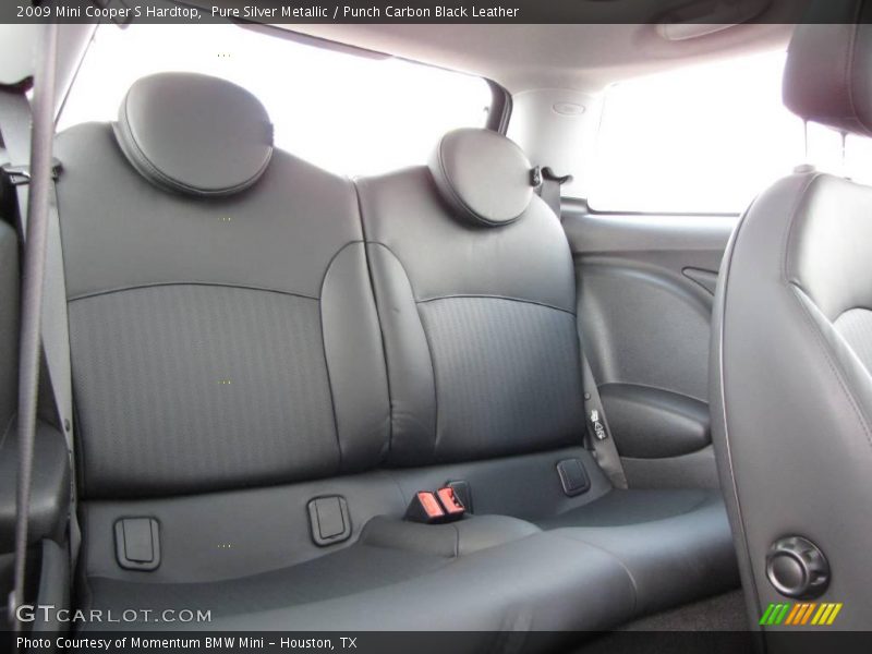Pure Silver Metallic / Punch Carbon Black Leather 2009 Mini Cooper S Hardtop