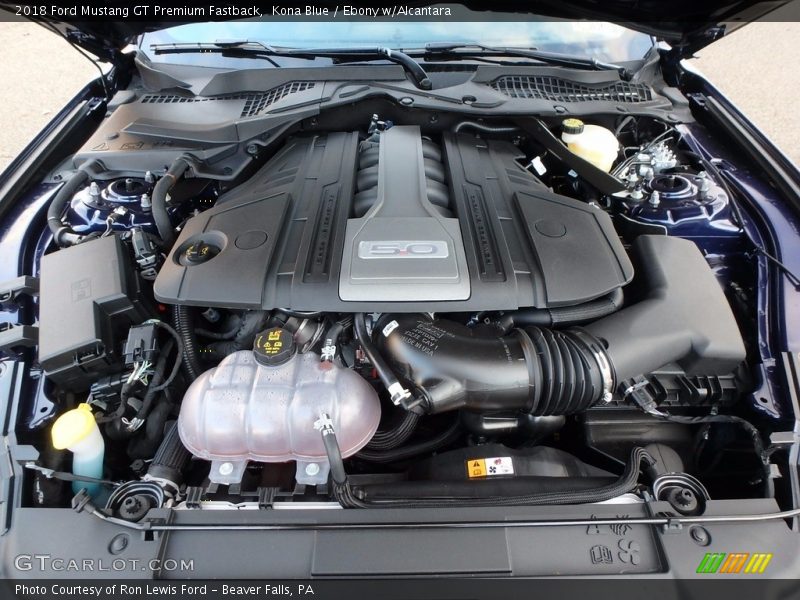  2018 Mustang GT Premium Fastback Engine - 5.0 Liter DOHC 32-Valve Ti-VCT V8