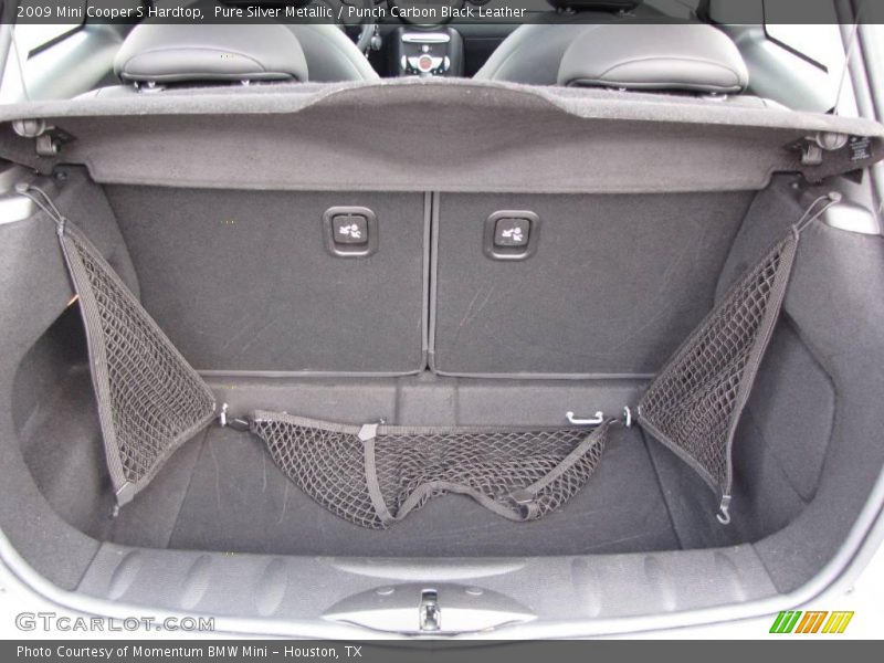 Pure Silver Metallic / Punch Carbon Black Leather 2009 Mini Cooper S Hardtop