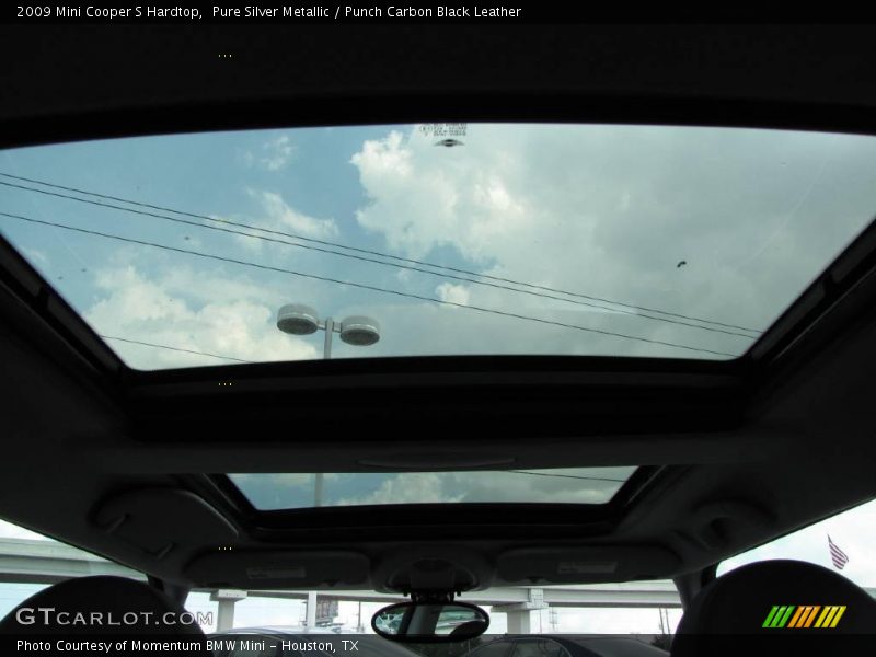 Pure Silver Metallic / Punch Carbon Black Leather 2009 Mini Cooper S Hardtop
