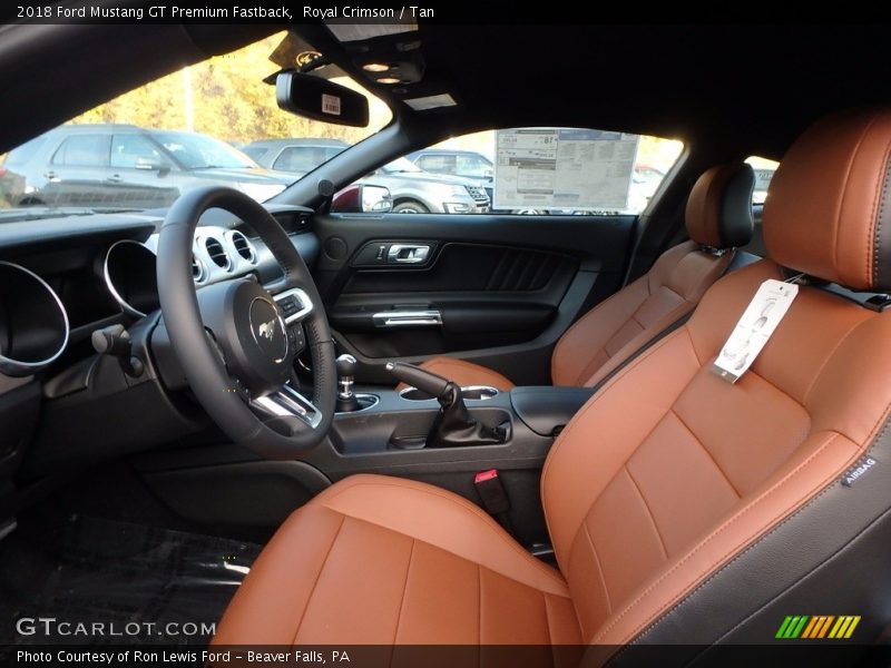 Front Seat of 2018 Mustang GT Premium Fastback