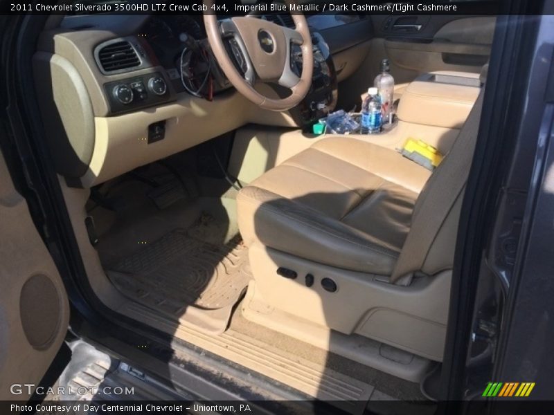 Imperial Blue Metallic / Dark Cashmere/Light Cashmere 2011 Chevrolet Silverado 3500HD LTZ Crew Cab 4x4