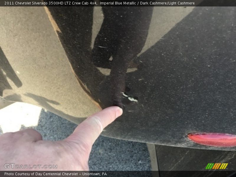 Imperial Blue Metallic / Dark Cashmere/Light Cashmere 2011 Chevrolet Silverado 3500HD LTZ Crew Cab 4x4
