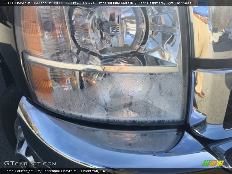 Imperial Blue Metallic / Dark Cashmere/Light Cashmere 2011 Chevrolet Silverado 3500HD LTZ Crew Cab 4x4