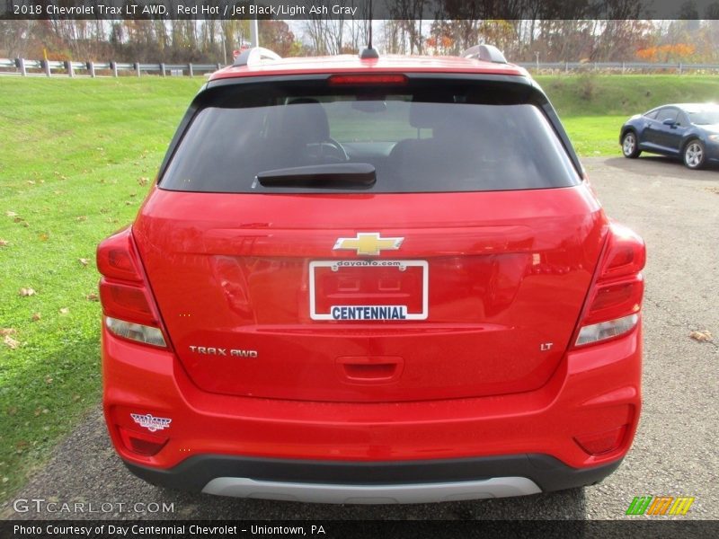 Red Hot / Jet Black/Light Ash Gray 2018 Chevrolet Trax LT AWD