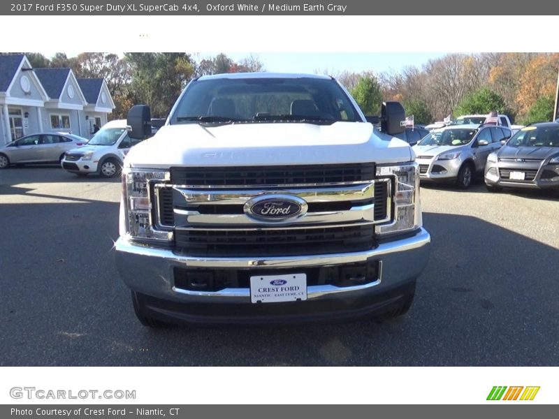 Oxford White / Medium Earth Gray 2017 Ford F350 Super Duty XL SuperCab 4x4