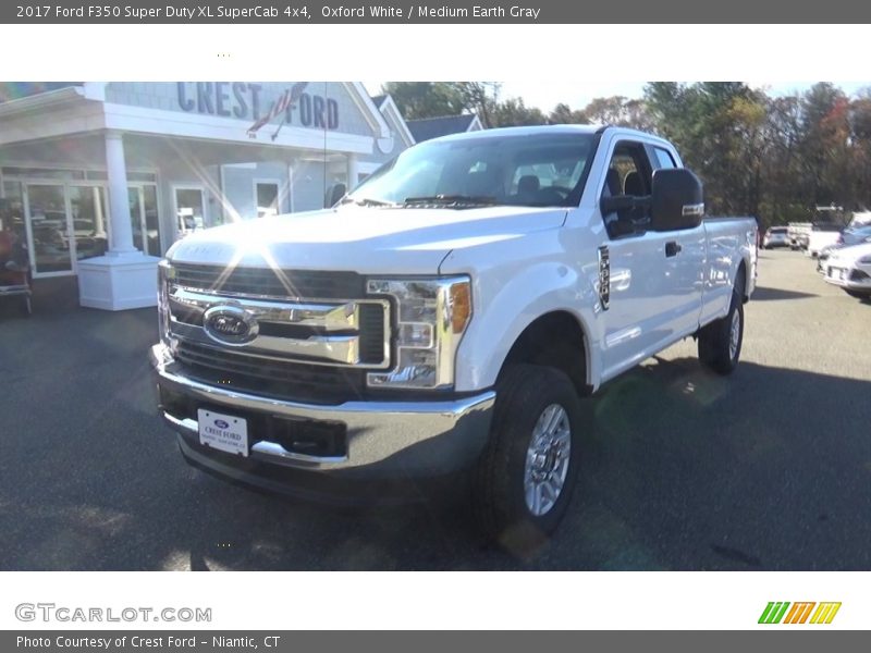 Oxford White / Medium Earth Gray 2017 Ford F350 Super Duty XL SuperCab 4x4