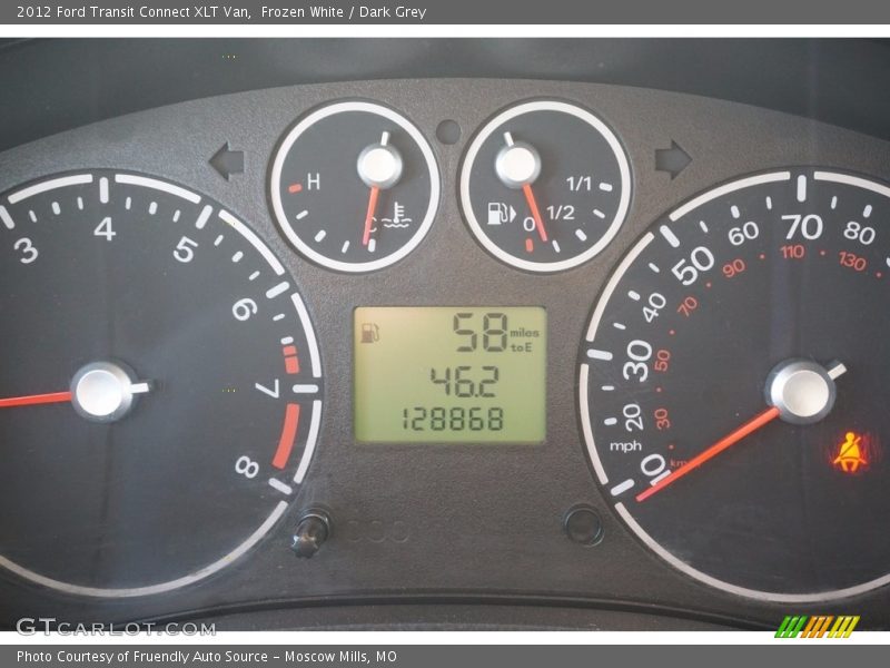 Frozen White / Dark Grey 2012 Ford Transit Connect XLT Van