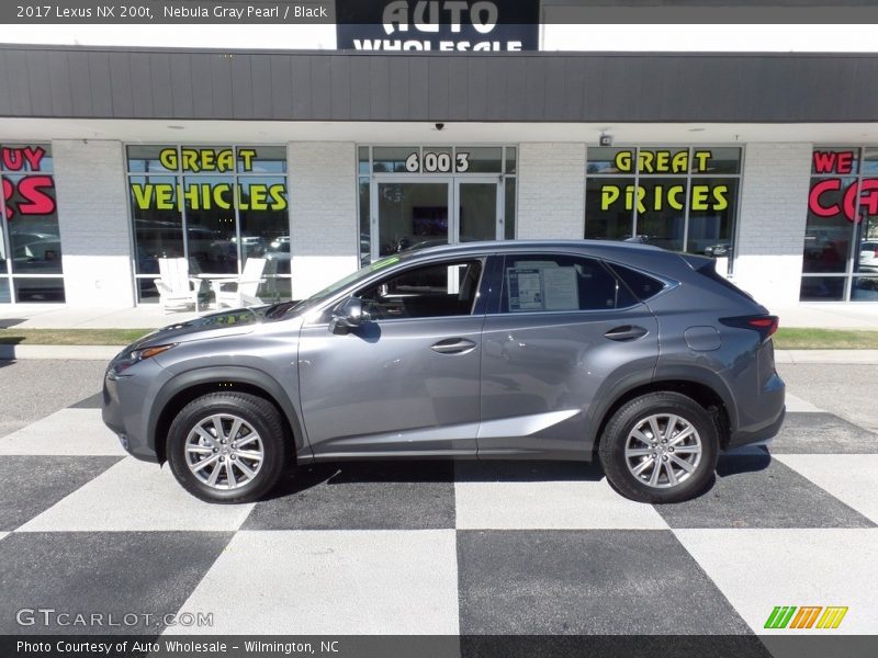 Nebula Gray Pearl / Black 2017 Lexus NX 200t