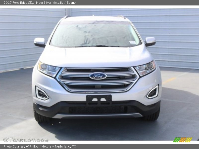 Ingot Silver Metallic / Ebony 2017 Ford Edge SEL
