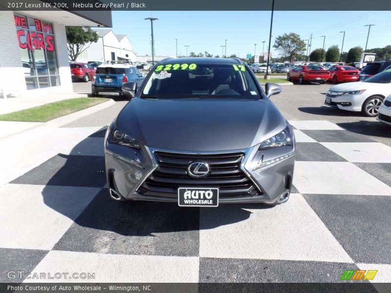 Nebula Gray Pearl / Black 2017 Lexus NX 200t