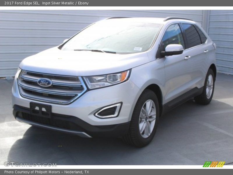 Ingot Silver Metallic / Ebony 2017 Ford Edge SEL
