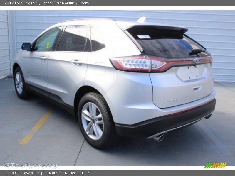 Ingot Silver Metallic / Ebony 2017 Ford Edge SEL