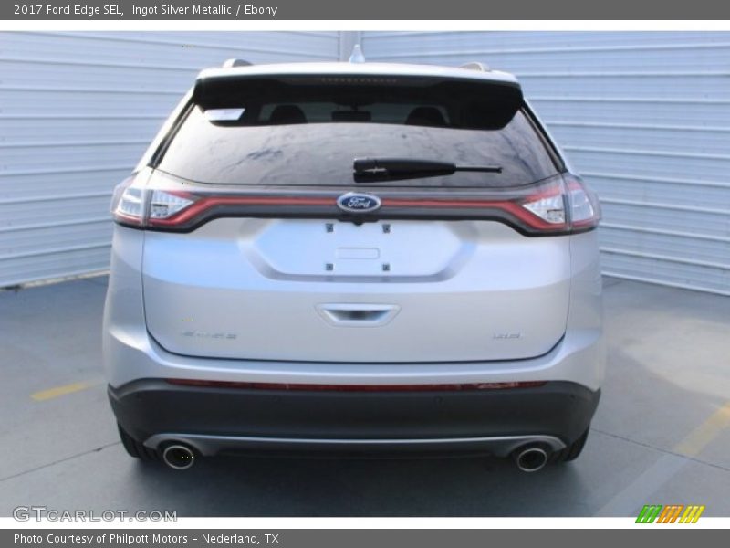 Ingot Silver Metallic / Ebony 2017 Ford Edge SEL