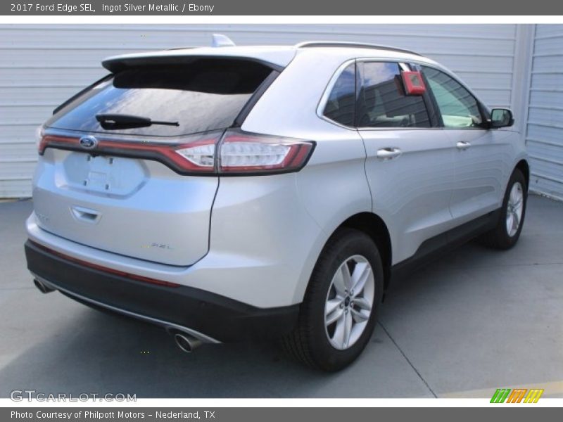 Ingot Silver Metallic / Ebony 2017 Ford Edge SEL