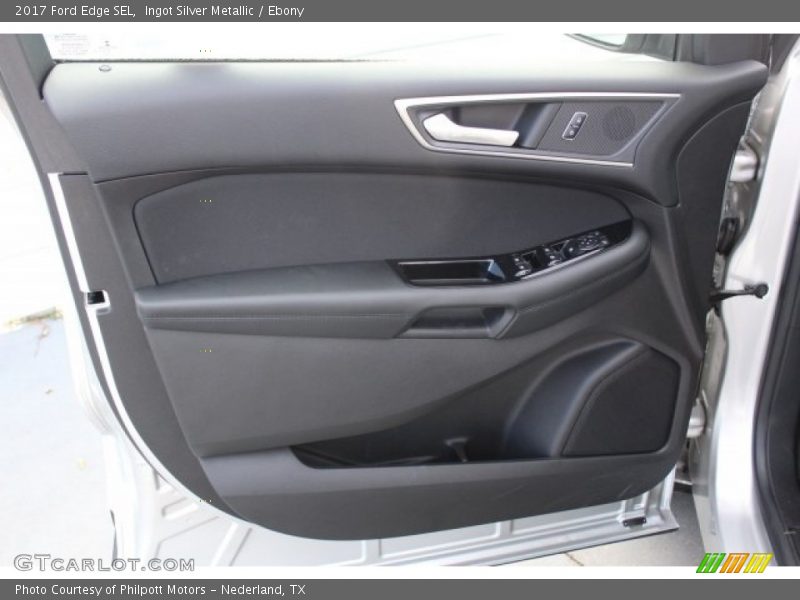 Ingot Silver Metallic / Ebony 2017 Ford Edge SEL