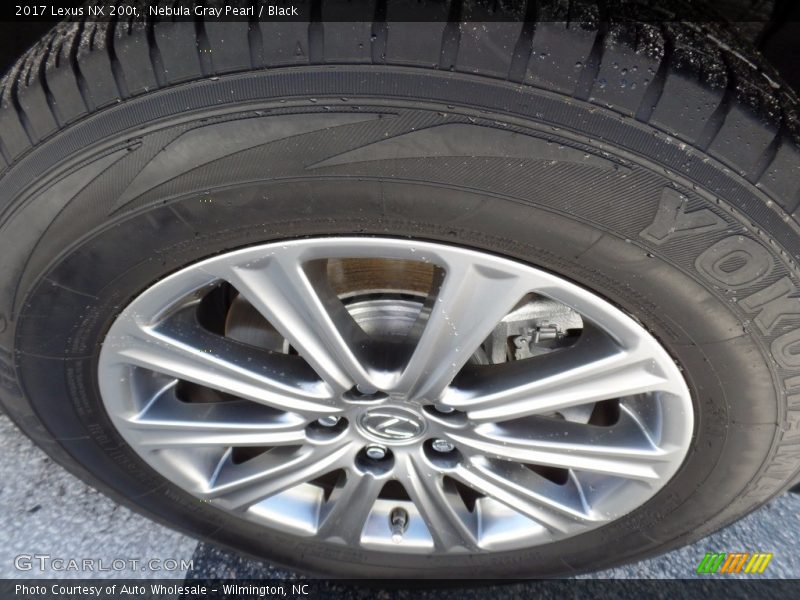Nebula Gray Pearl / Black 2017 Lexus NX 200t
