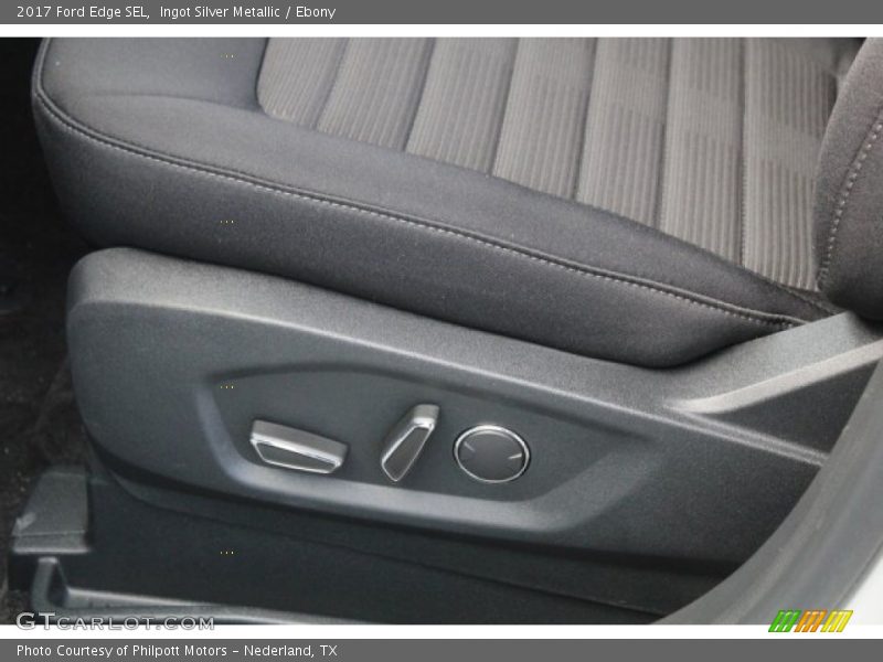 Ingot Silver Metallic / Ebony 2017 Ford Edge SEL