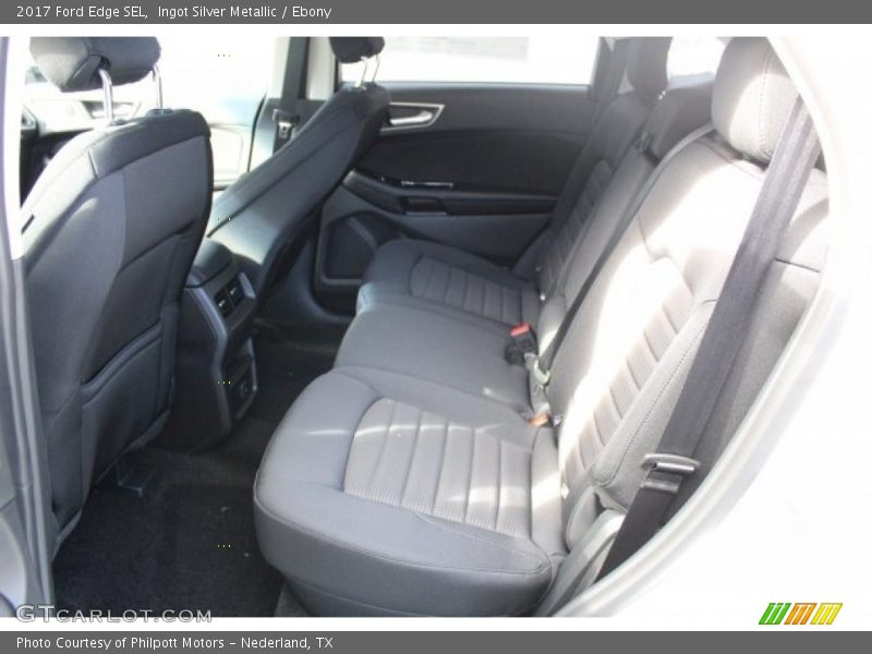 Ingot Silver Metallic / Ebony 2017 Ford Edge SEL