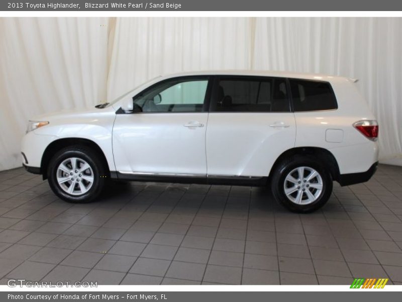 Blizzard White Pearl / Sand Beige 2013 Toyota Highlander