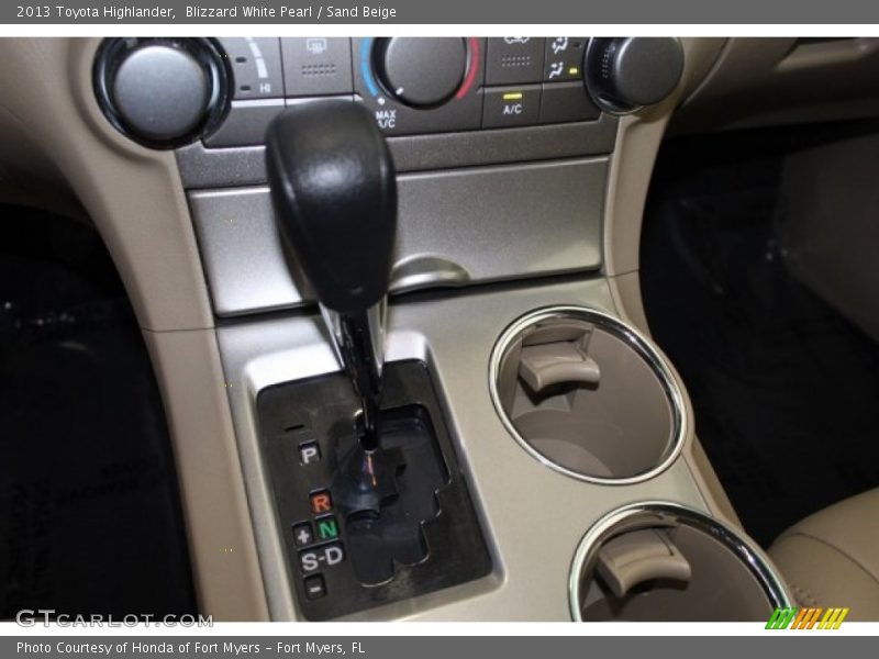 Blizzard White Pearl / Sand Beige 2013 Toyota Highlander