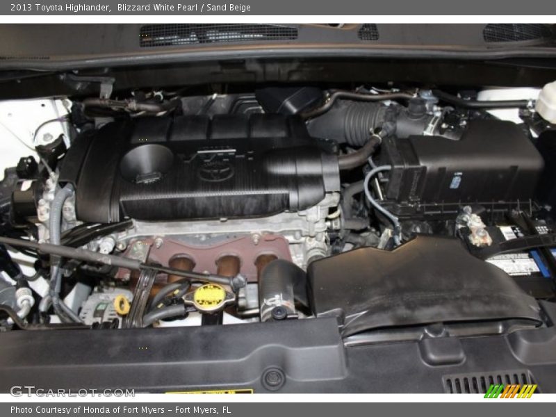 Blizzard White Pearl / Sand Beige 2013 Toyota Highlander