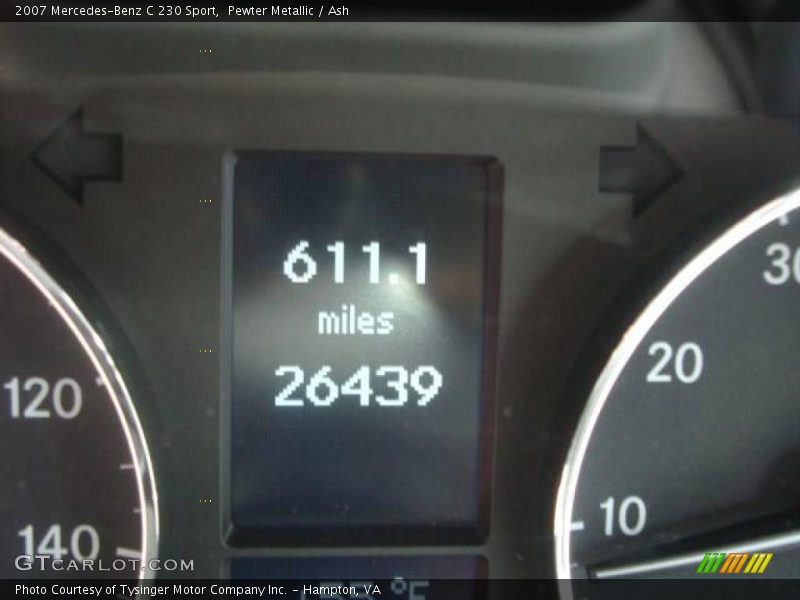 Pewter Metallic / Ash 2007 Mercedes-Benz C 230 Sport