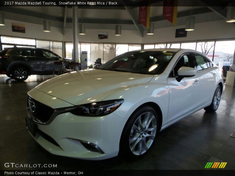 Snowflake White Pearl Mica / Black 2017 Mazda Mazda6 Touring