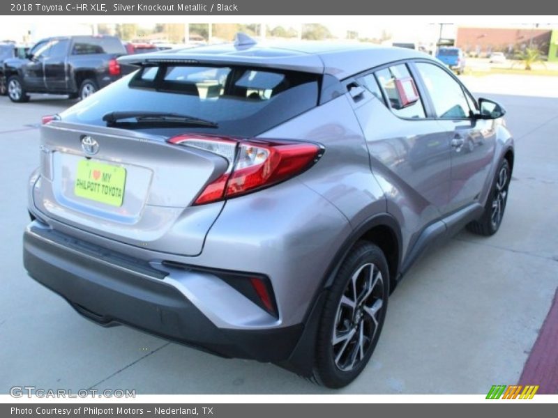 Silver Knockout Metallic / Black 2018 Toyota C-HR XLE